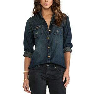 CURRENT ELLIOTT 3 Perfect Shirt Sidecar Destroy